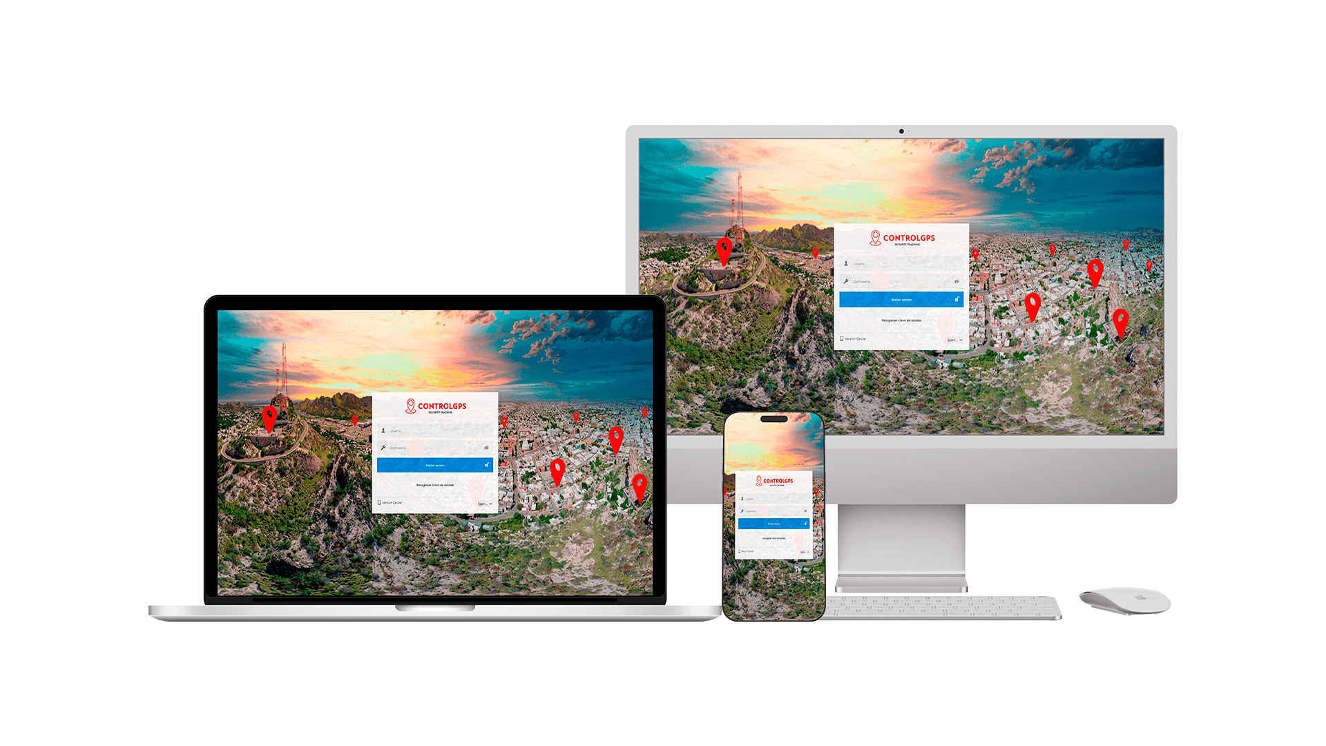 Dispositivos móviles y plataforma web - ControlGPS